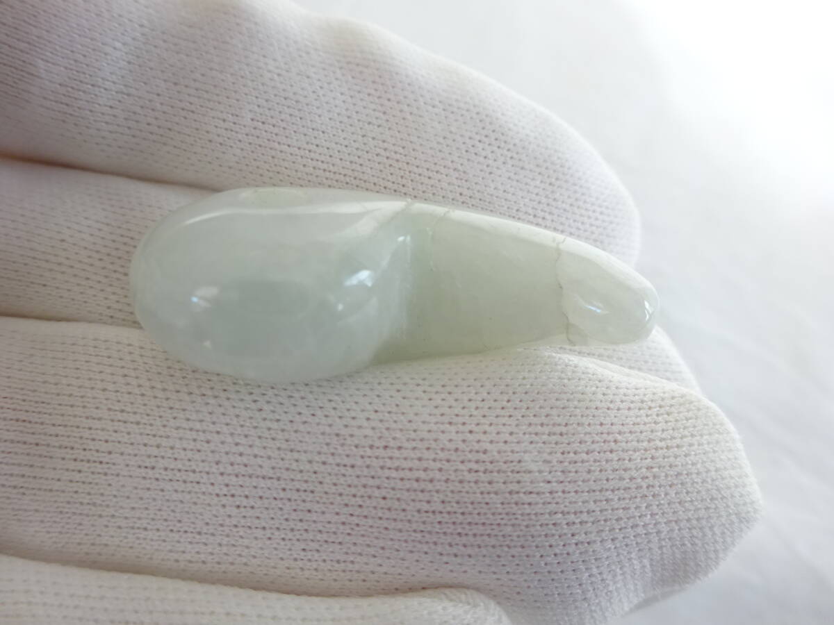 33mm アクアマリン 勾玉 お守り 天然石 ライトグリーン 緑 33mm アクアマリン 勾玉 お守り 天然石 ライトグリーン 緑