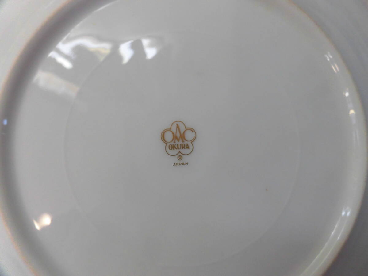 OKURA 大倉陶園 色蒔き(クリーム)プレート 19cmデザート皿 6 OKURA 大倉陶園 色蒔き(クリーム)プレート 19cmデザート皿 6