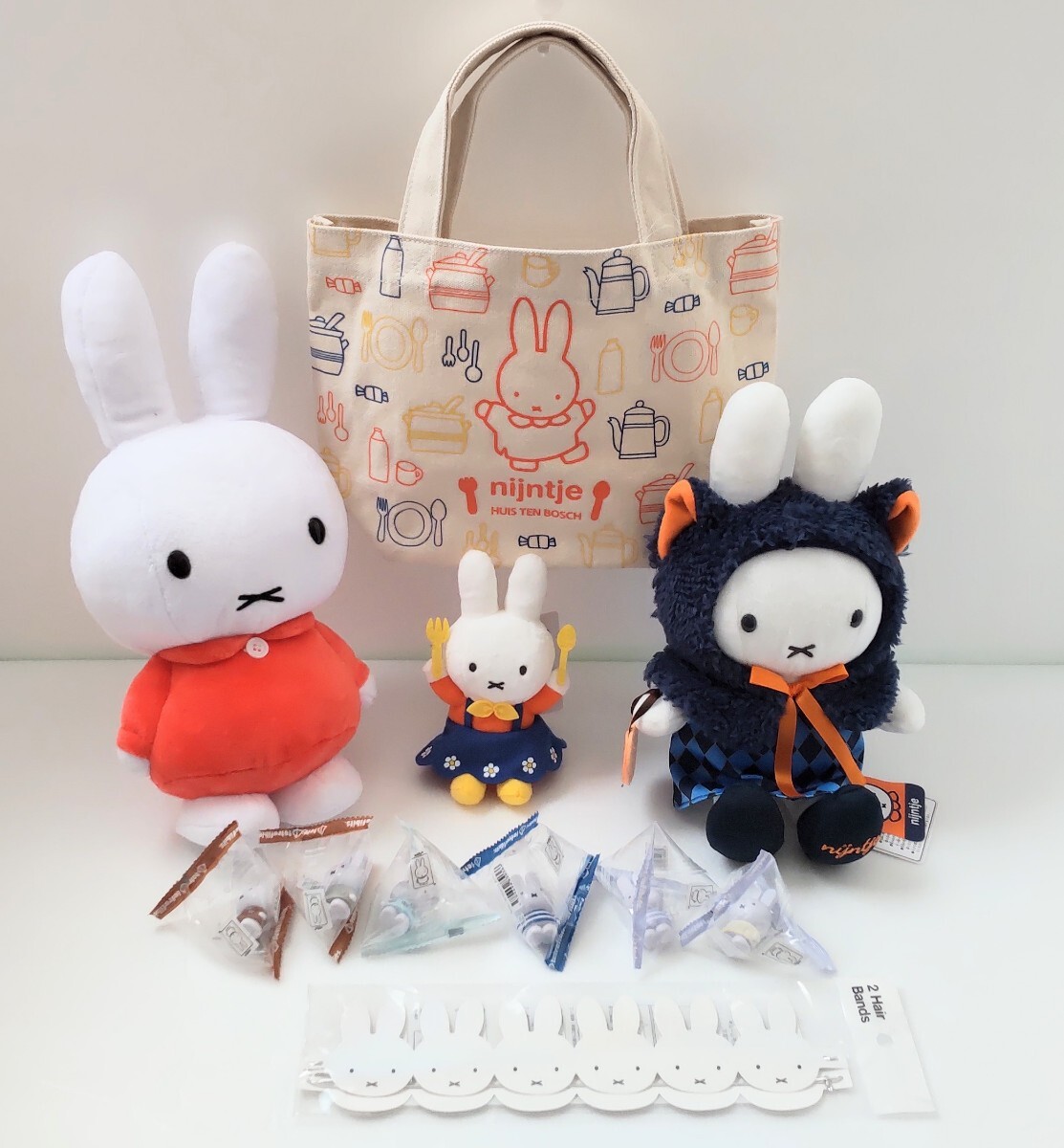 ミッフィー まとめ売り ぬいぐるみ バッグ テトラフィビッツ ヘアーバンド 未使用 ナインチェ プレゼント