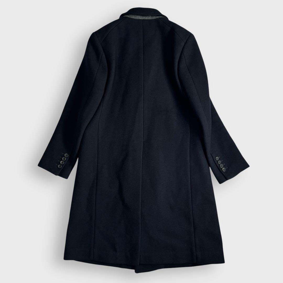 極美品 38 サイベーシックス カシミヤ ダブルチェスターコート 極美品 38 サイベーシックス カシミヤ ダブルチェスターコート