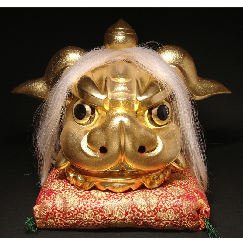 B0557】獅子頭 (特大) 井波彫刻 置物 |その他 B0557】獅子頭 (特大) 井波彫刻 置物 |その他