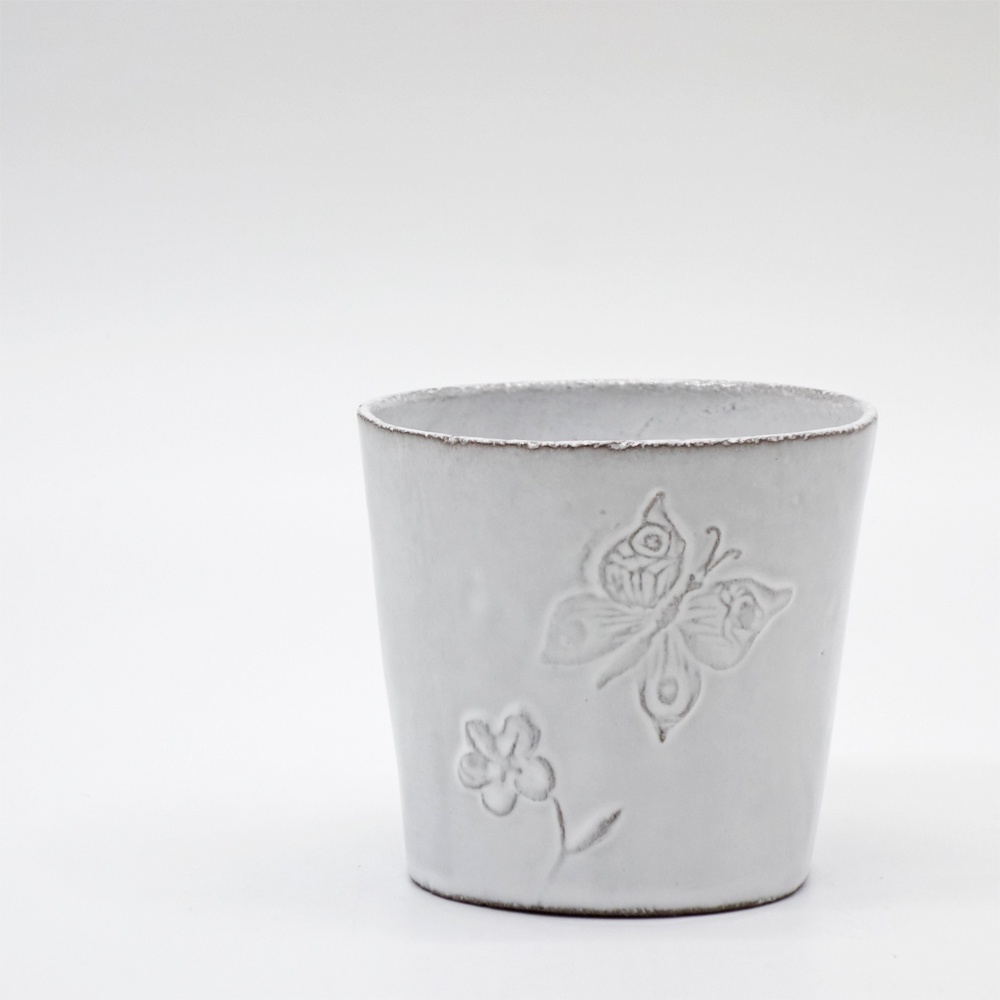 ● アスティエ・ド・ヴィラット Astier de Villatte フルール Fleurs カップ タンブラー 蝶 スズラン フランス A