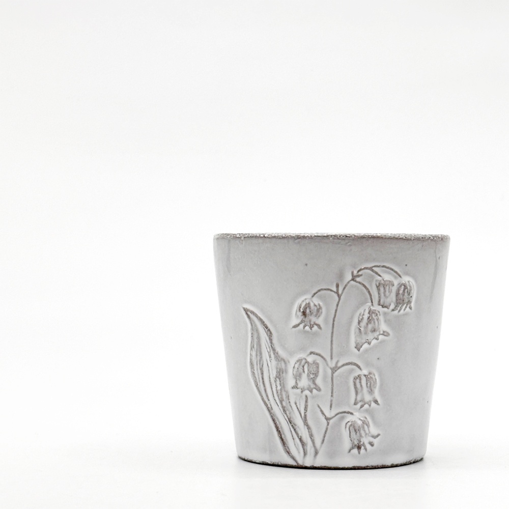● アスティエ・ド・ヴィラット Astier de Villatte フルール Fleurs カップ タンブラー 蝶 スズラン フランス B
