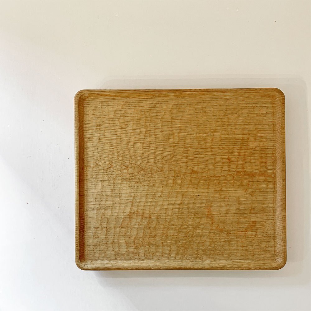 ◎ 三谷龍二 Ryuji Mitani 長角盆 ウッドトレー 折敷 31×27cm 鑿 ◎ 三谷龍二 Ryuji Mitani 長角盆 ウッドトレー 折敷 31×27cm 鑿