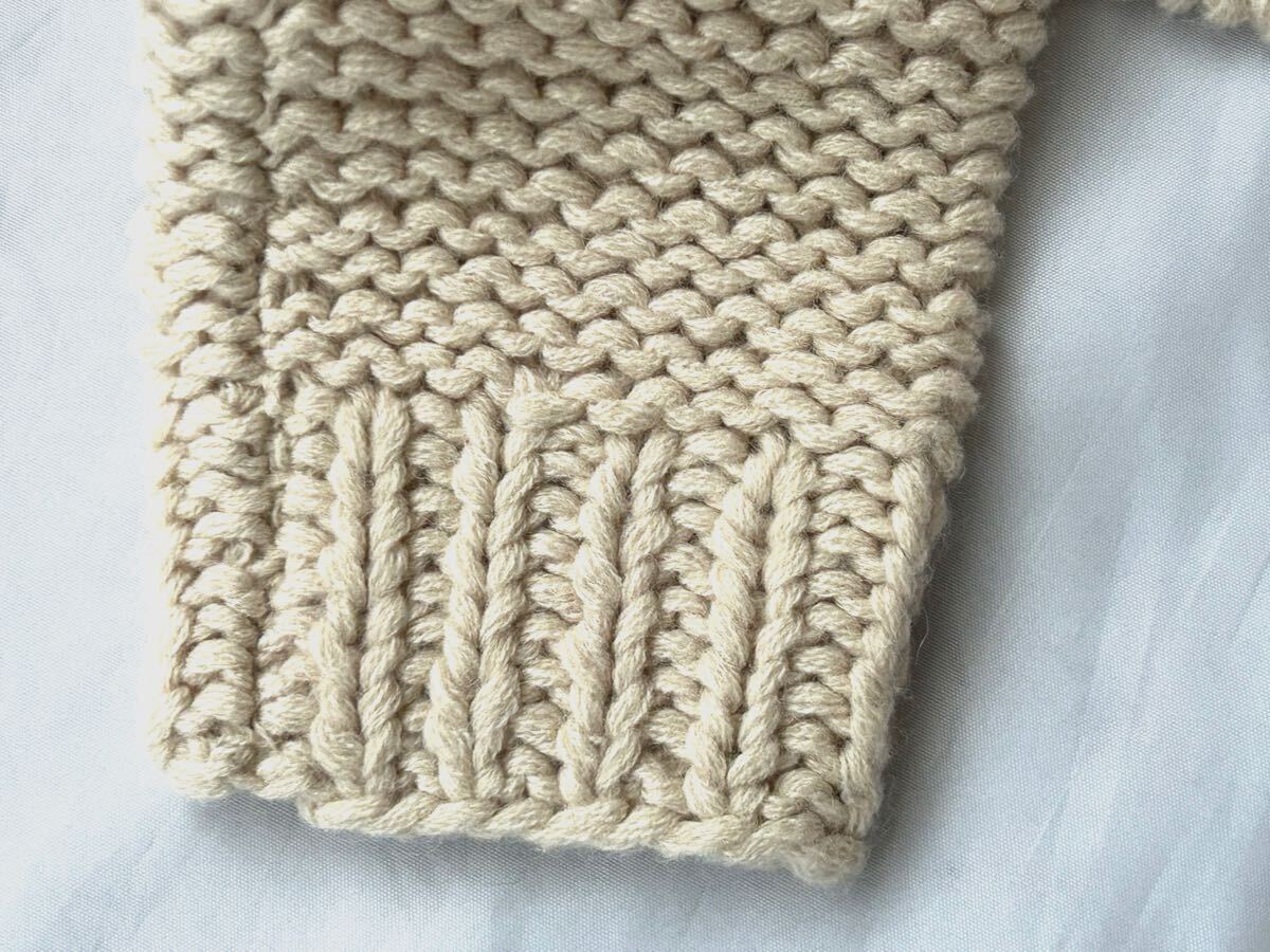 Ray BEAMS☆レイビームス☆クルーネック☆ケーブル編み☆セーター☆ケーブルセーター☆レディース☆one size☆アイボリー☆未使用_画像4