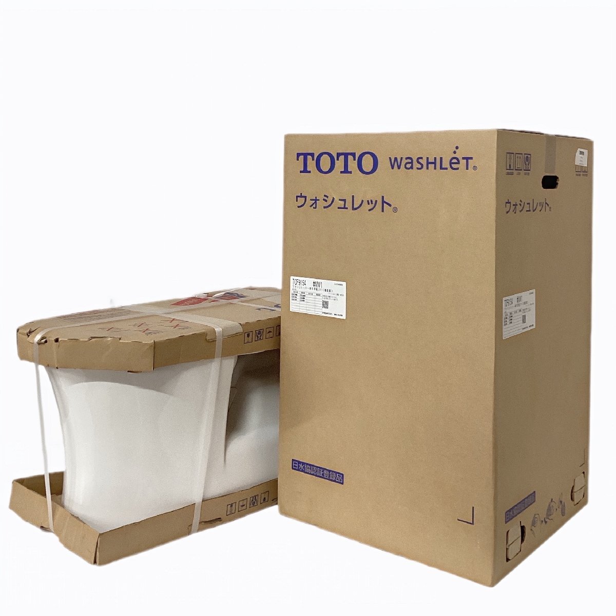 《Z10797》TOTO CES9154 ウォシュレット一体型便器 トイレ 機能部&便器部セット (TCF9154 #NW1 + CS354BM #NW1) 未開封 未使用品 ●