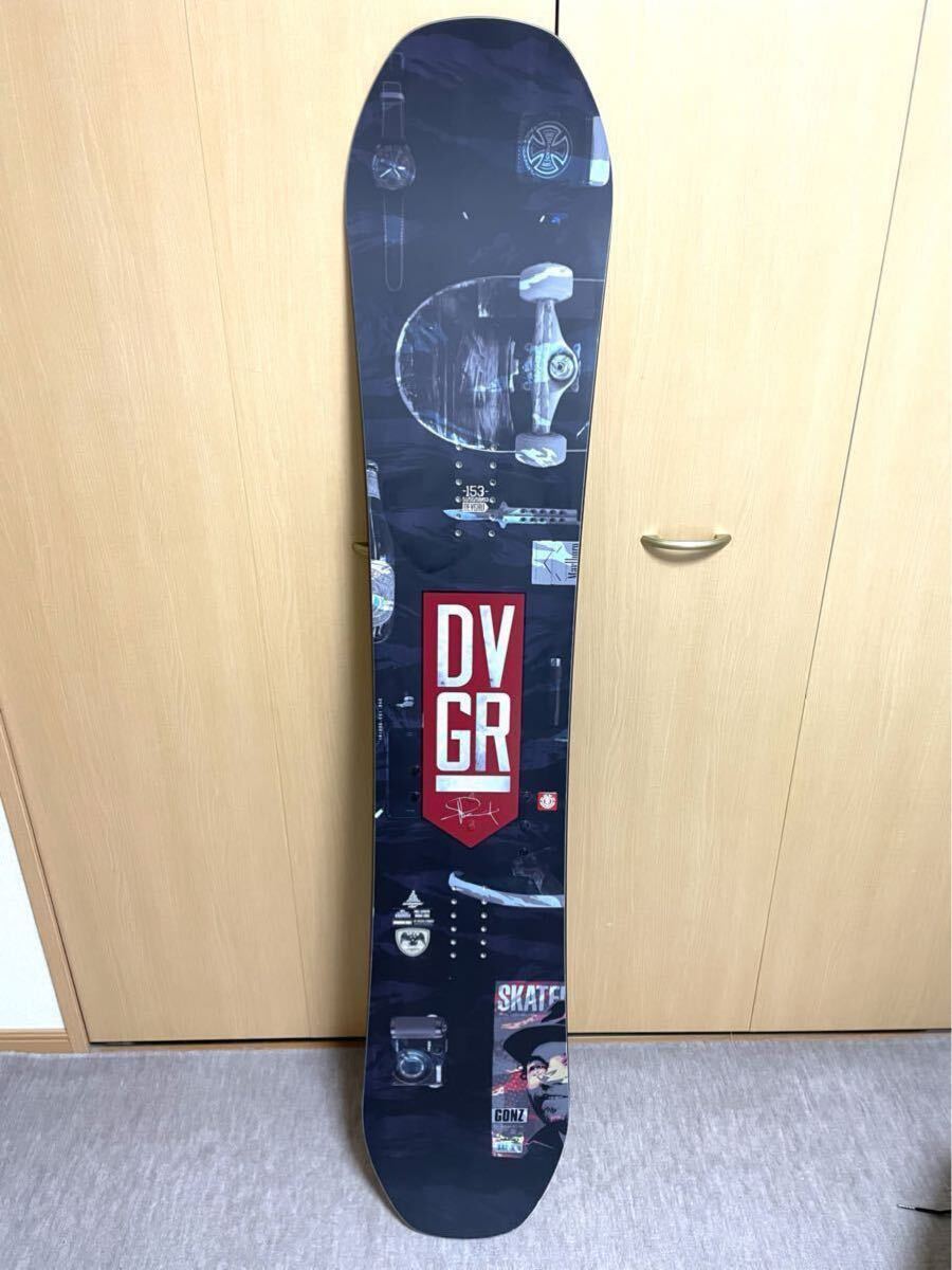 【美品】DEVGRU (デヴグル) スノーボード DECK（デッキ）153cm