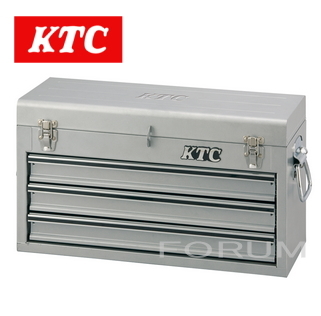 【在庫あります】 KTC 工具箱 チェスト （3段3引出し） SKX0213S （ メタリック シルバー ） ツールケース