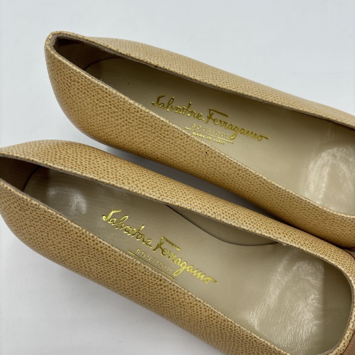 未使用 箱付 高級婦人靴 Salvatore Ferragamo サルヴァトーレ