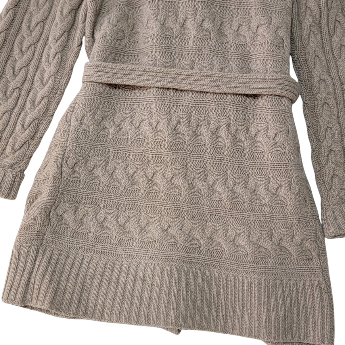 【カシミヤ100%とケーブル編みの魅惑】定価 143,850円 マックスマーラ MAX MARA ケーブルニットカーディガン M ロングカーディガン コート 【カシミヤ100%とケーブル編みの魅惑】定価 143,850円 マックスマーラ MAX MARA ケーブルニットカーディガン M ロングカーディガン コート