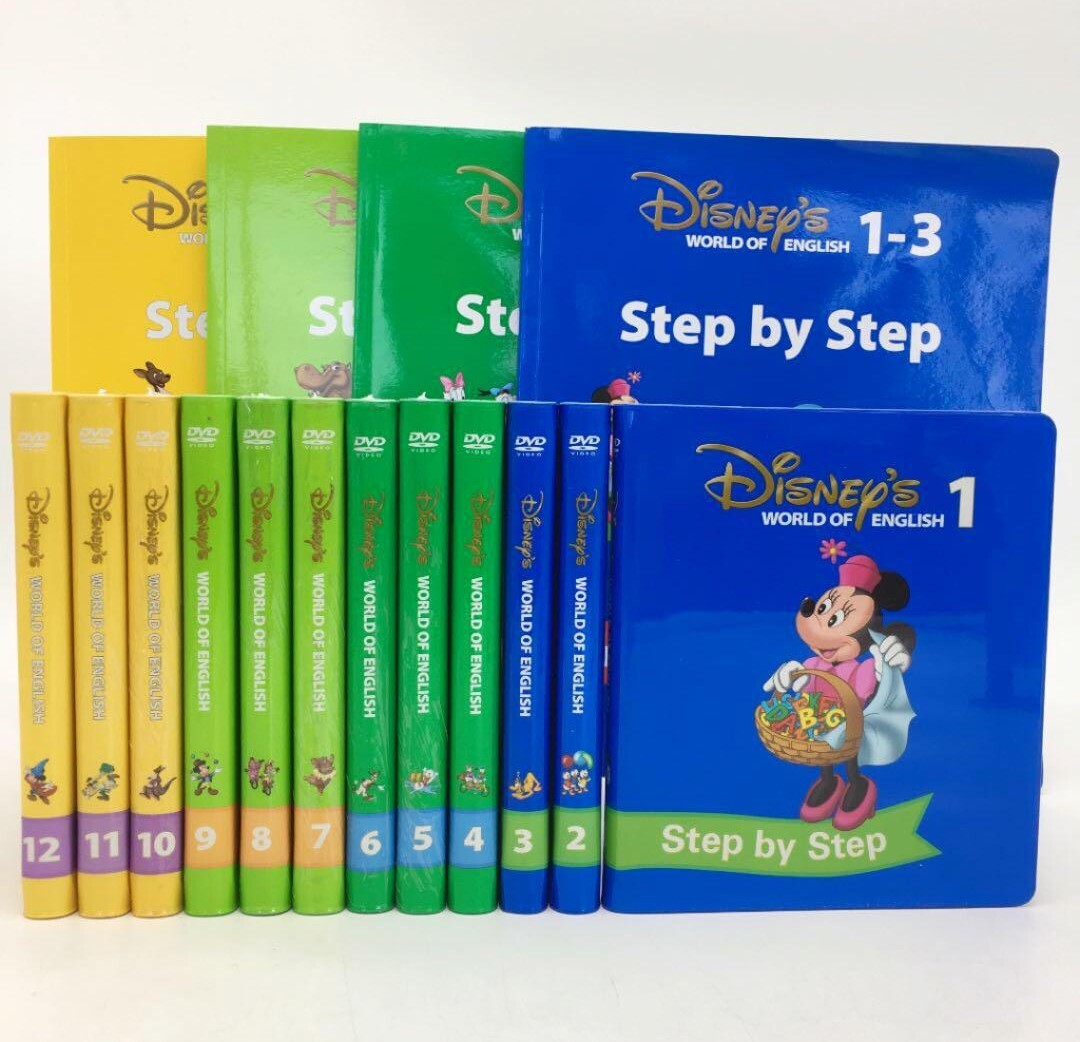 ステップバイステップ　DVD　新子役　ディズニー英語システム DWE ワールドファミリー 教材 ディズニー英語教材　ガイドブック