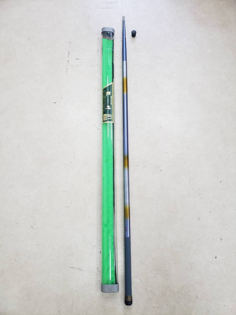 おトク情報がいっぱい! (6239) 新品 未使用 龍神 藻刈り柄 藻刈り鎌の柄 藻がりがまの柄 8.1m ハイ カーボンロッド 定価31,000円 ★釣具屋閉店品 引き取り可 大阪 ヘラブナ竿