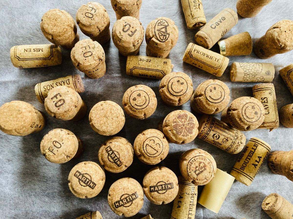 ワインコルク　シャンパンコルク　詰め合わせ　ハンドメイド　クラフト　手作り　工作_画像1