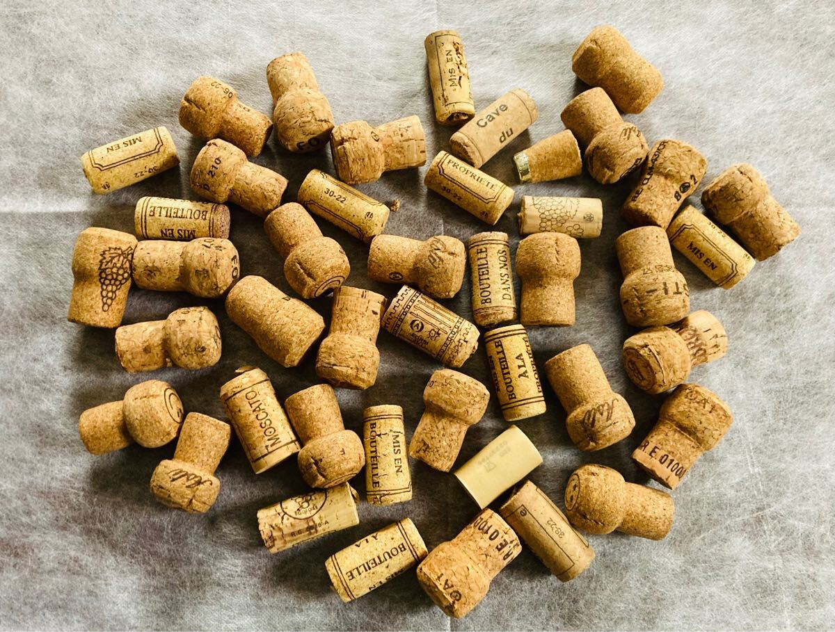 ワインコルク　シャンパンコルク　詰め合わせ　ハンドメイド　クラフト　手作り　工作_画像2