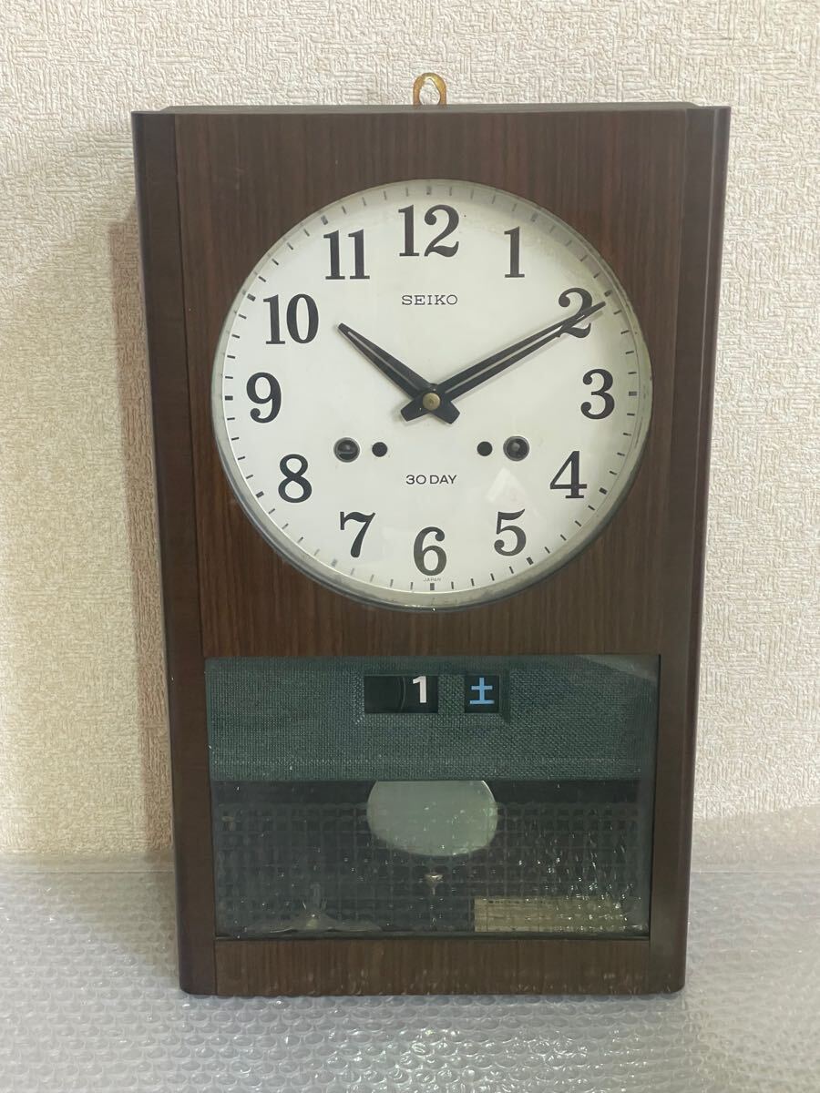 1144 SEIKO ゼンマイ式掛け時計 ボンボン時計 振り子時計 昭和 1144 SEIKO ゼンマイ式掛け時計 ボンボン時計 振り子時計 昭和