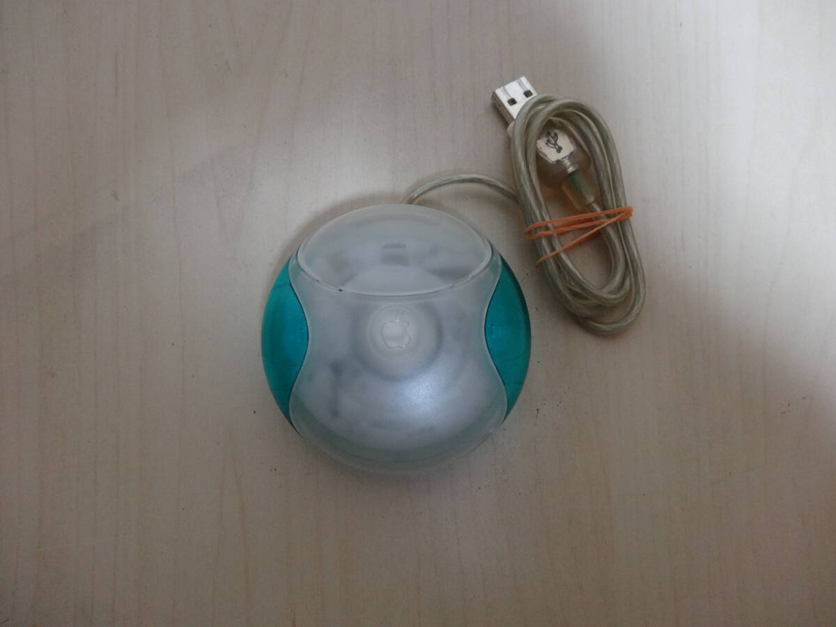[送料無(wú)料 即決] Apple USB Mouse Blue 青 M4848 USED