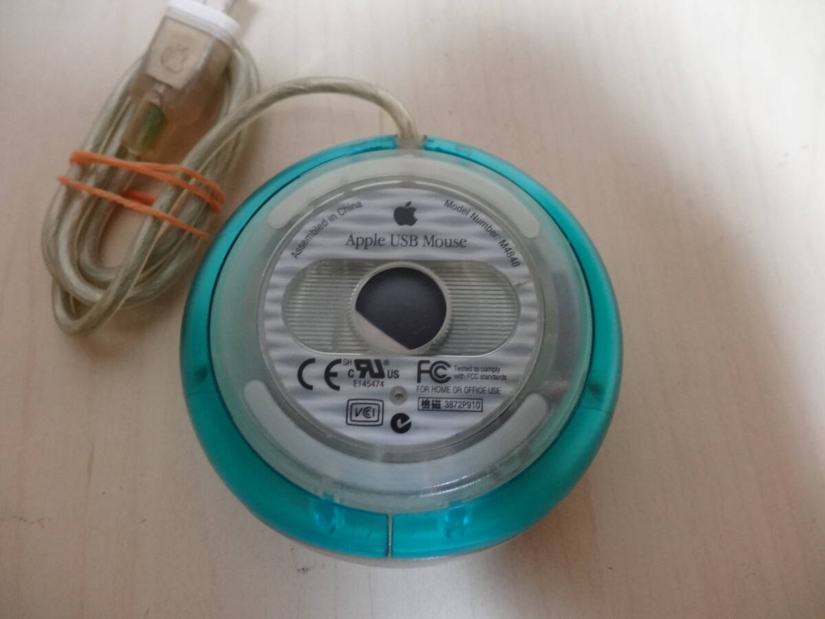 [送料無(wú)料 即決] Apple USB Mouse Blue 青 M4848 USED