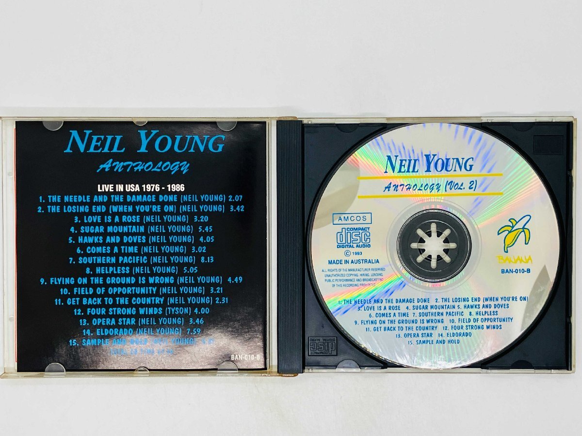 即決CD オーストラリア盤 NEIL YOUNG ANTHOLOGY Vol.2 / LIVE in USA 1976-1986 / ニール?ヤング?アンソロジー / BAN-010-B X27