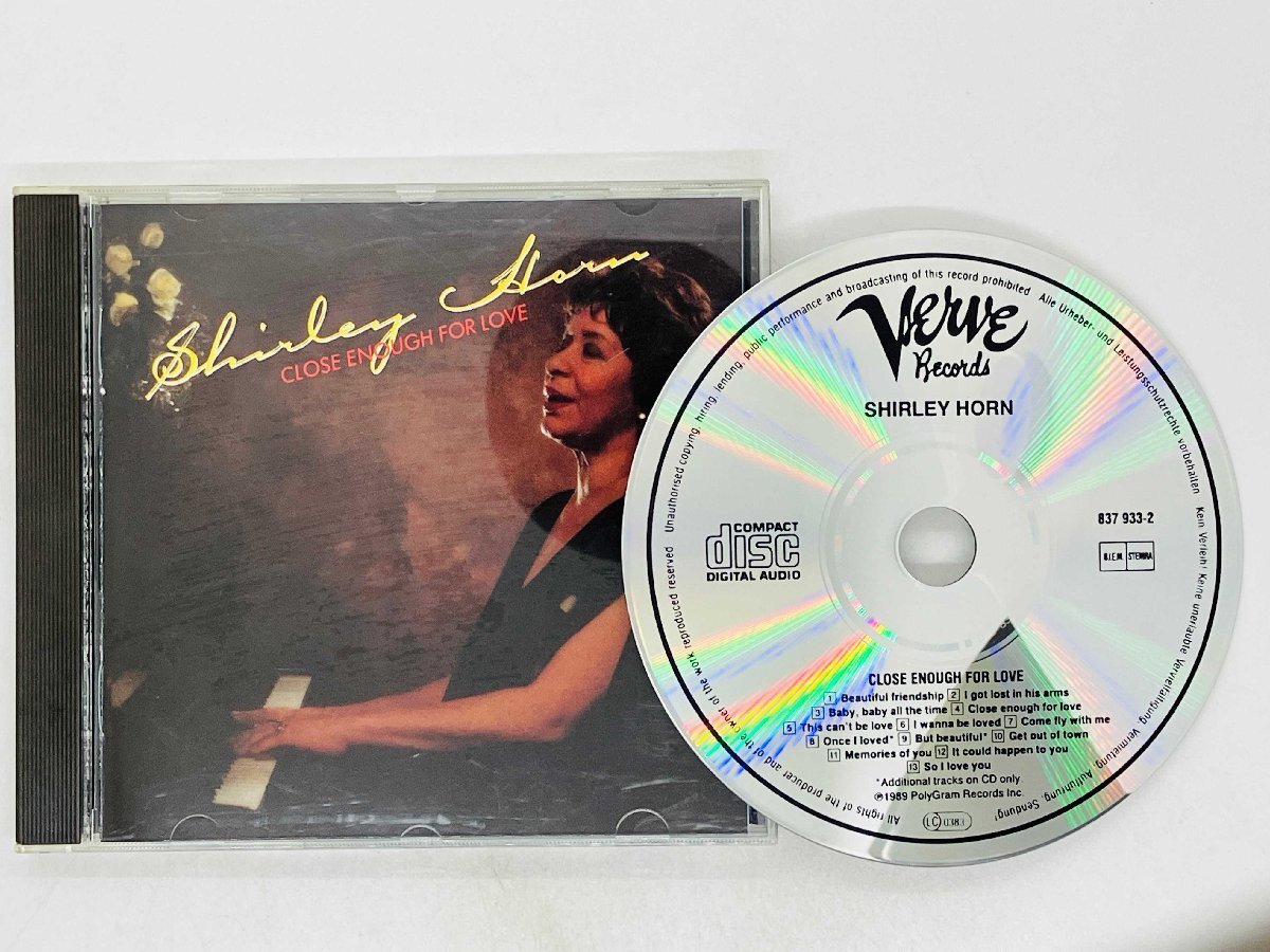 即決CD シャーリー・ホーン / クロース・イナフ・フォー・ラブ / SHIRLEY HORN / CLOSE ENOUGH FOR LOVE 837 933-2 Z19