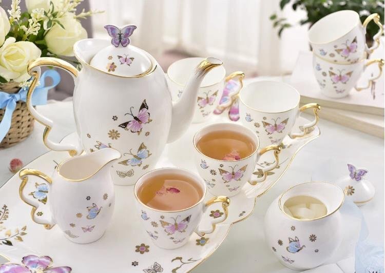 洋食器 茶器 15点セット 高品質 ポット カップ ソーサー ラ 洋食器 茶器 15点セット 高品質 ポット カップ ソーサー ラ