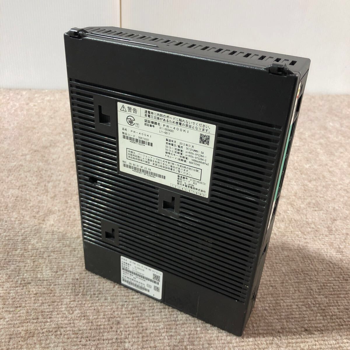 NTT 西日本 PR-400KI GE-ONU 回線終端装置 ONU 一体型 ひかり NTT 西日本 PR-400KI GE-ONU 回線終端装置 ONU 一体型 ひかり