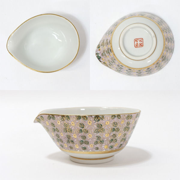 ☆ 九谷焼 九谷仙龍 和食器 九谷焼 花詰金彩 茶器揃(急須 ☆ 九谷焼 九谷仙龍 和食器 九谷焼 花詰金彩 茶器揃(急須