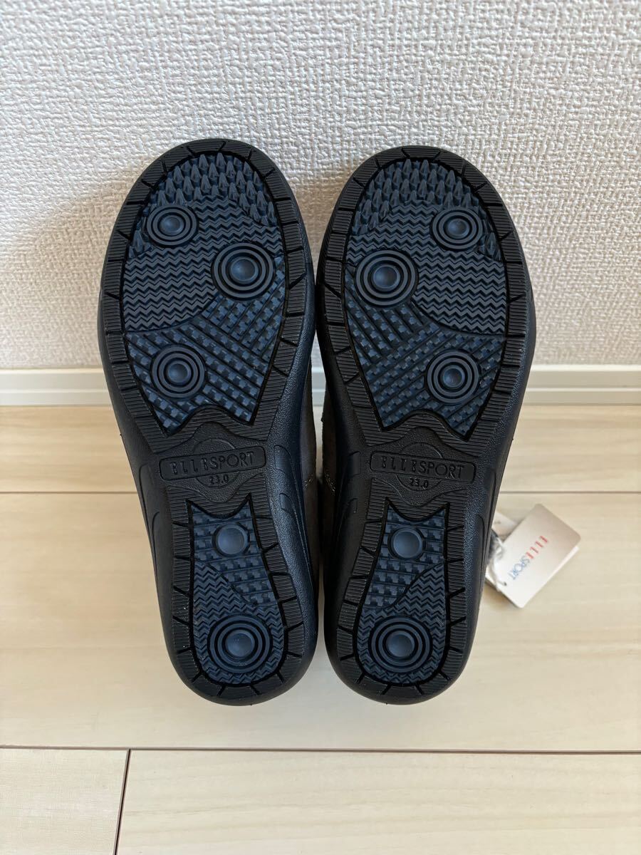 ◎（448）ELLESPORT グレー×チェック　ショートブーツ（23.0cm）_画像9