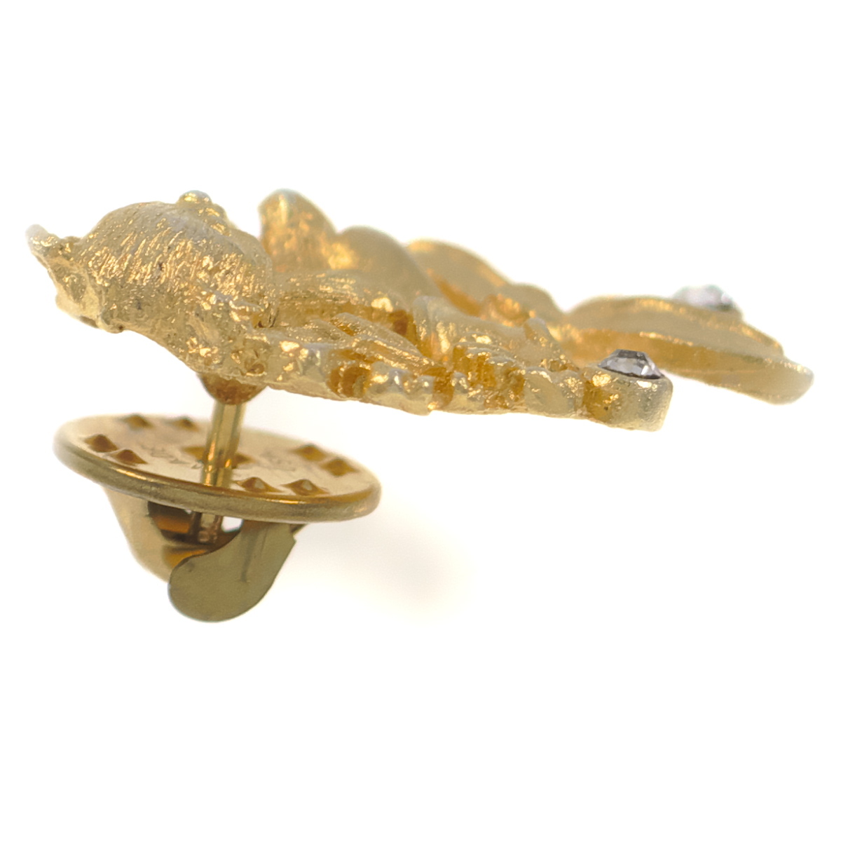 A10227* Рождество. lease . плюшевый мишка узор матовый Gold цветный * Vintage брошь tuck булавка *