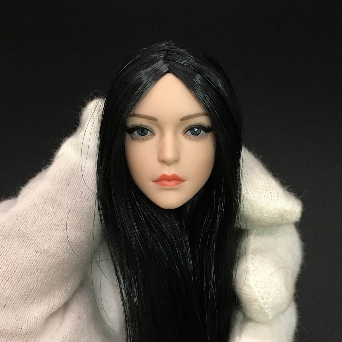 B37 1/6 フィギュア ヘッド　女性ヘッド　植毛タイプ 希少品 12インチドール 美少女 OB/TBLeague/Phicen/Jiaou doll素体対応 白肌