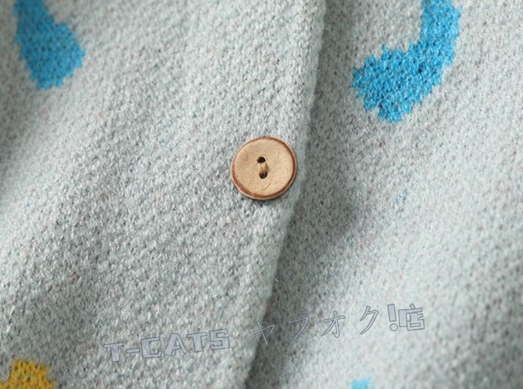 新品☆ニット セーター ベスト 可愛い柄 レディース ニットベスト 前開き 大きいサイズ 復(fù)古風(fēng) ゆったり 通勤 OL ベージュ