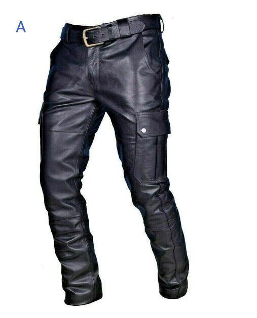 LDL2998# 新入荷オシャレレザーパンツ メンズ　革パン バイクパンツ　革パンツ ロングパンツ モーターパンツ ライダースパンツ 防風(fēng) 防寒