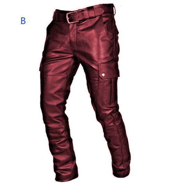 LDL2998# 新入荷オシャレレザーパンツ メンズ　革パン バイクパンツ　革パンツ ロングパンツ モーターパンツ ライダースパンツ 防風(fēng) 防寒