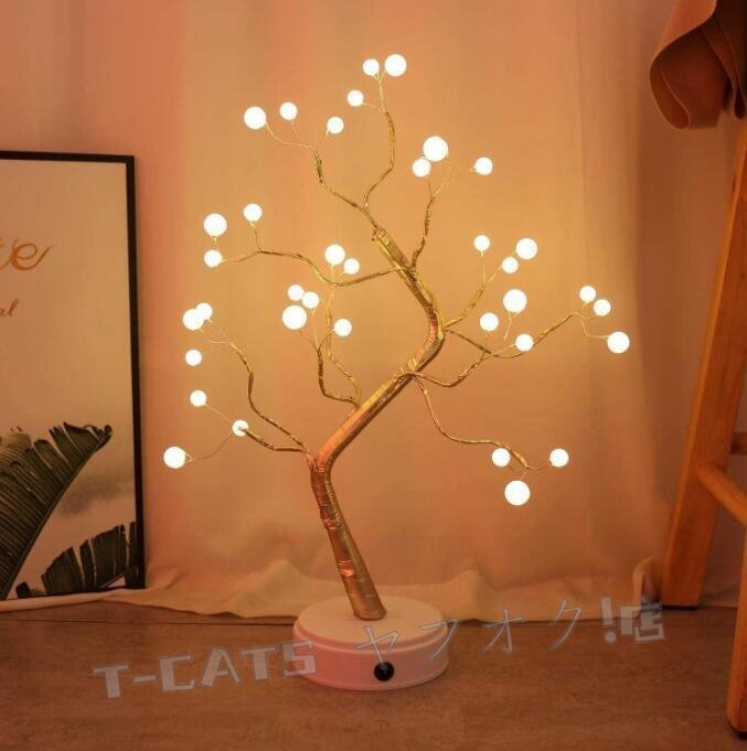  новый товар подставка свет led Северная Европа способ LED tree модный .. living настольный непрямое освещение современный стол лампа / Gold жемчуг LED модель 
