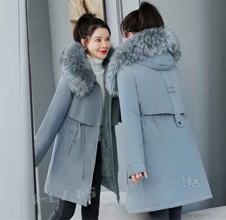 ☆新品 M~3XL 大きいサイズ 中～長丈 コート コットン カジュアル 暖かい 厚手 おしゃれ きれい マスタード サイズお色選択可