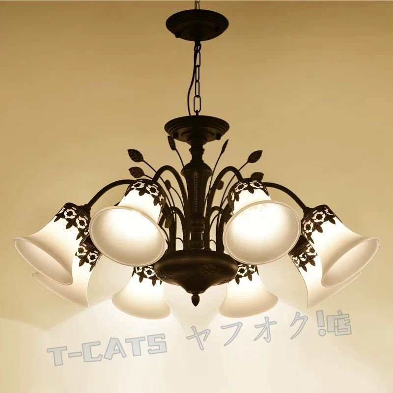 新品高級感溢れるシャンデリアペンダントライトLEDランプ天井照明器具シーリングライト6灯