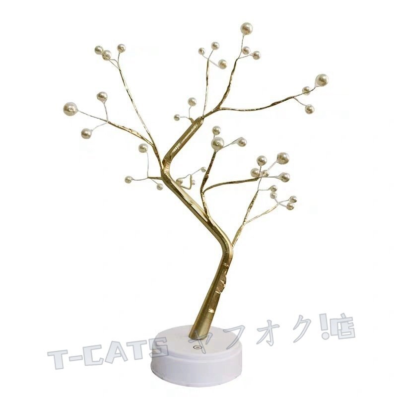  новый товар подставка свет led Северная Европа способ LED tree модный .. living настольный непрямое освещение современный стол лампа / Gold жемчуг LED модель 