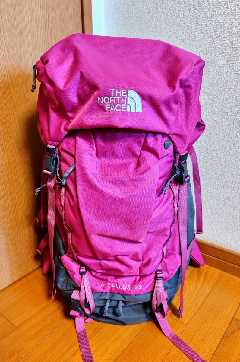 THE NORTH FACE/ノースフェイス　テルス42 レディース　Lサイズ　45L　ザックカバー内蔵　美品　送料無料