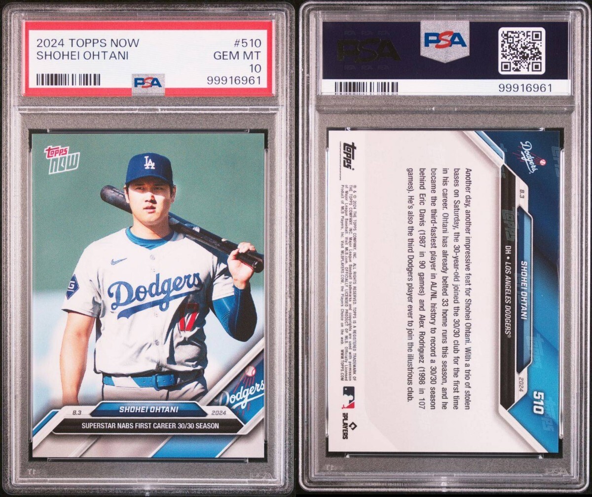 PSA10 大谷翔平 2024 TOPPS NOW #510 ドジャース(大谷翔平 PSA10 大谷翔平 2024 TOPPS NOW #510 ドジャース(大谷翔平