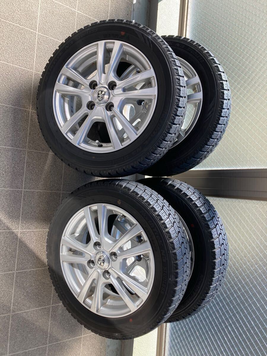 宅配便配送 スタッドレスアルミホイールセット JOKER PCD100 45 155/65R14 タイヤ・ホイール