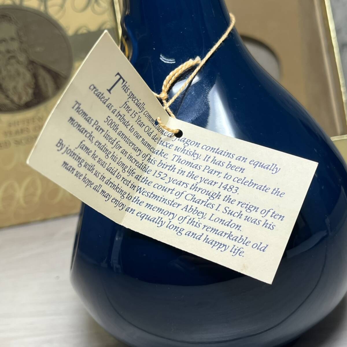 YH-0860】未開栓品 OLD PARR オールドパー 500周年記念ボトル 青