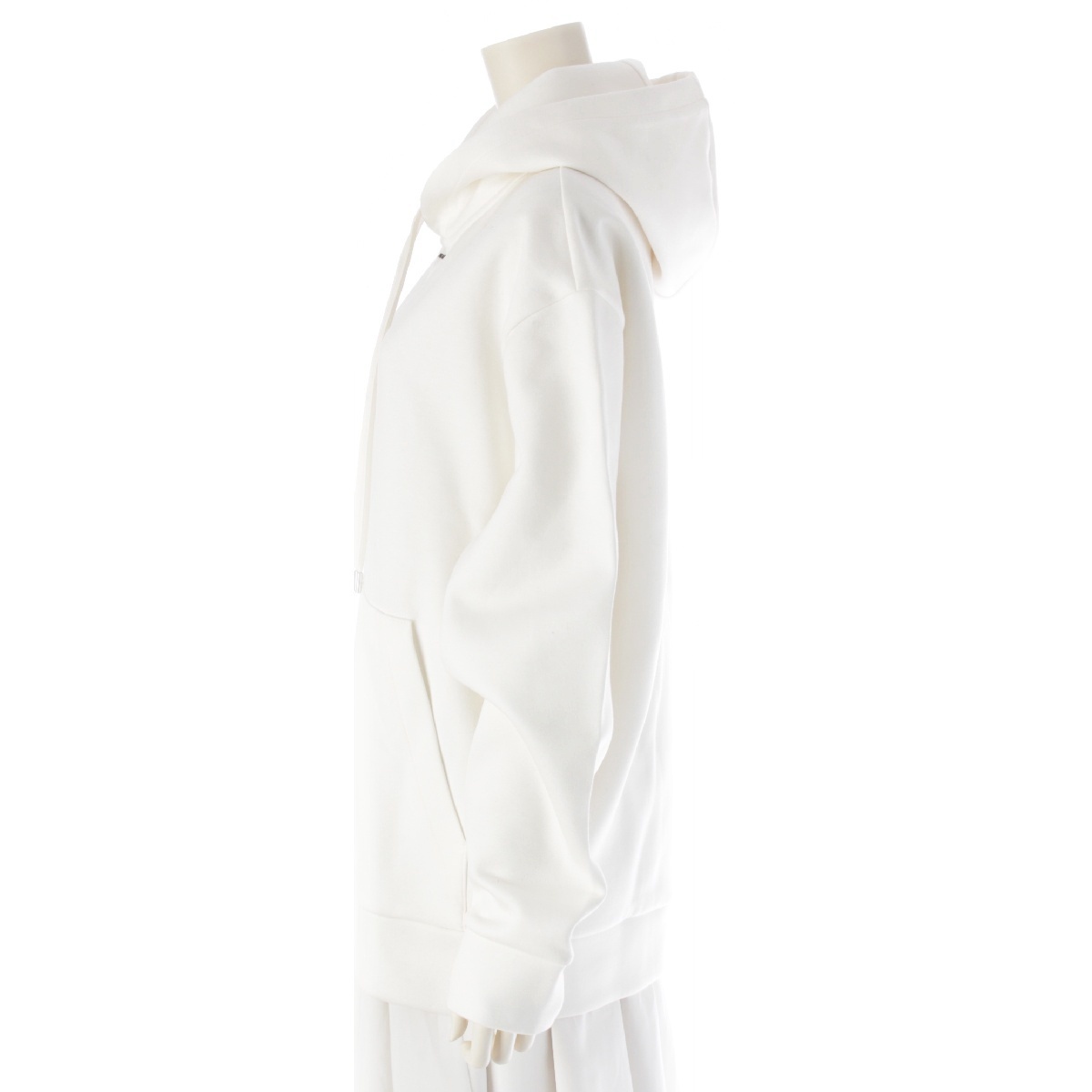 プラダ 23SS テクニカルコットン フーディー プルオーバー パーカー UJL84A S231 110Q ホワイト M【中古】