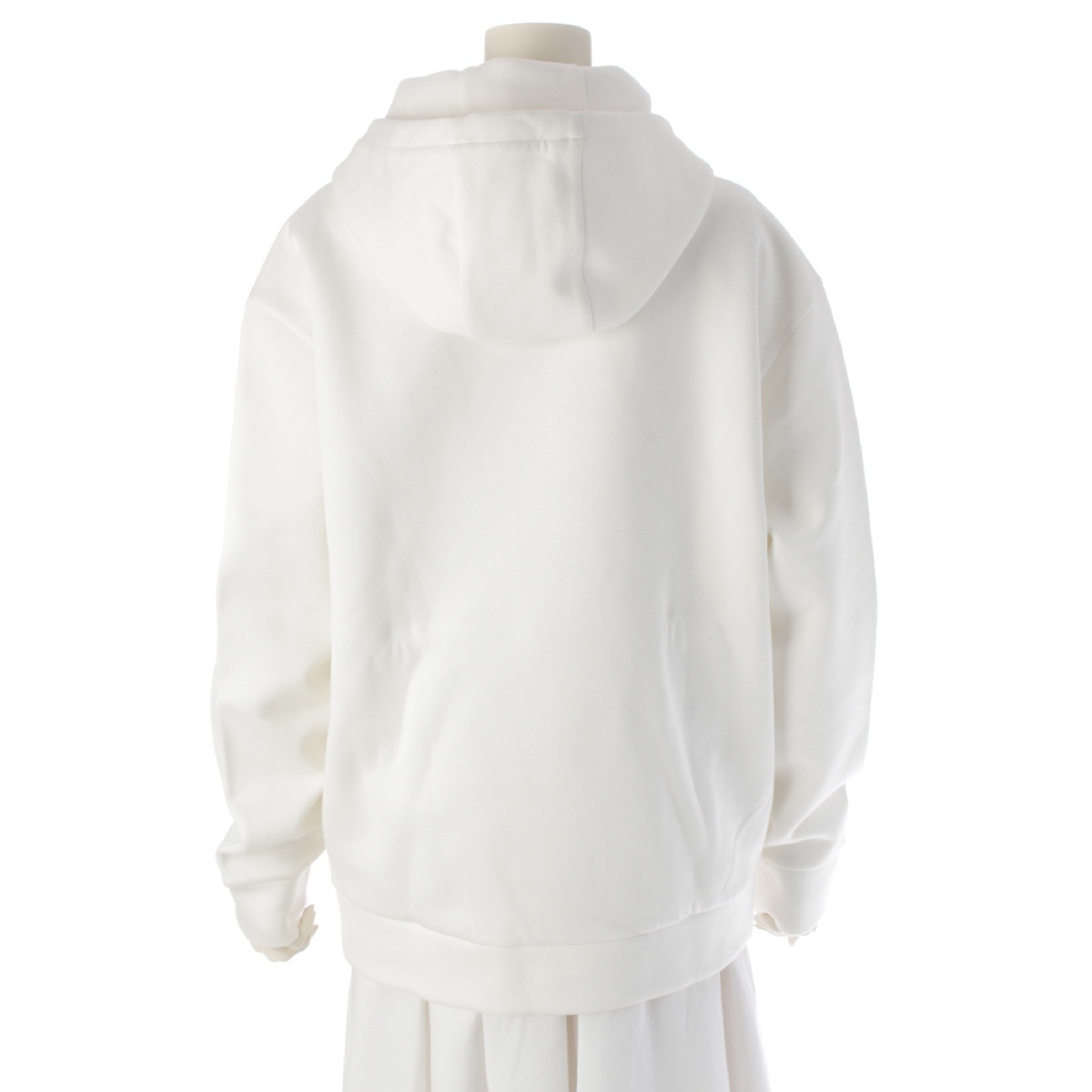 プラダ 23SS テクニカルコットン フーディー プルオーバー パーカー UJL84A S231 110Q ホワイト M【中古】