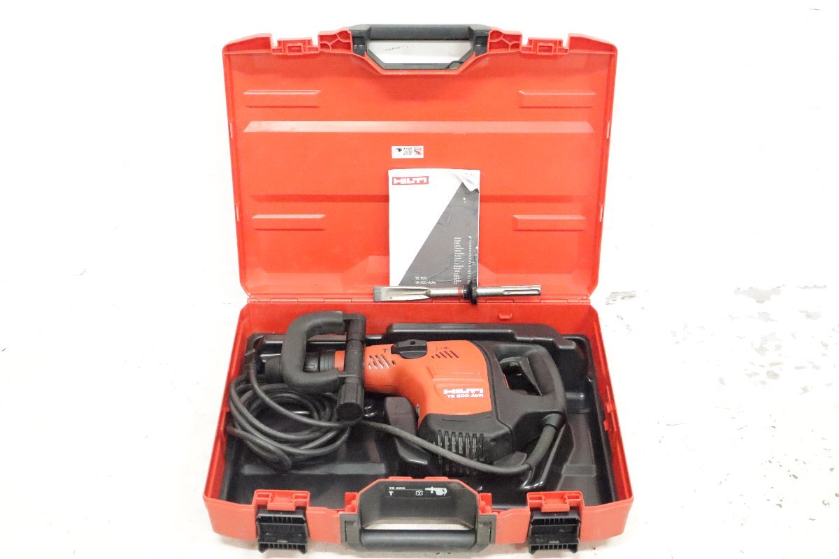 ■美品■動作確認済■ ヒルティ HILTI 電動ハンマ TE500-AVR 電動はつり機 電動ハンマー はつり機 斫り作業 電動工具 B