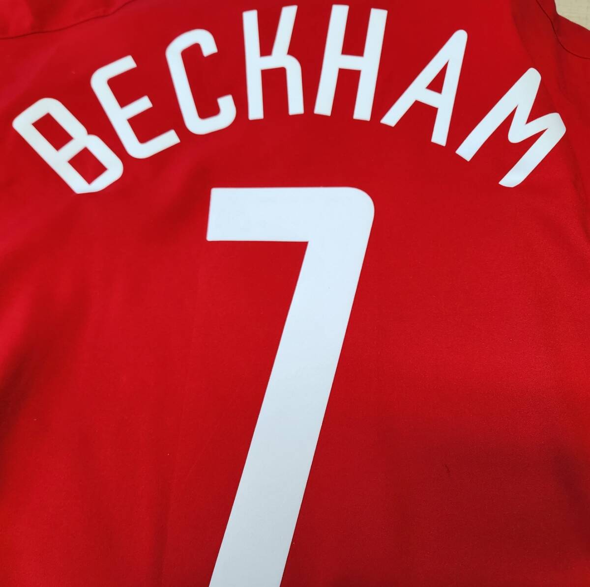 02-03 man Cesta - united (H)#7 Beckham BECKHAM длинный рукав Nike стандартный UEFA CL specification M
