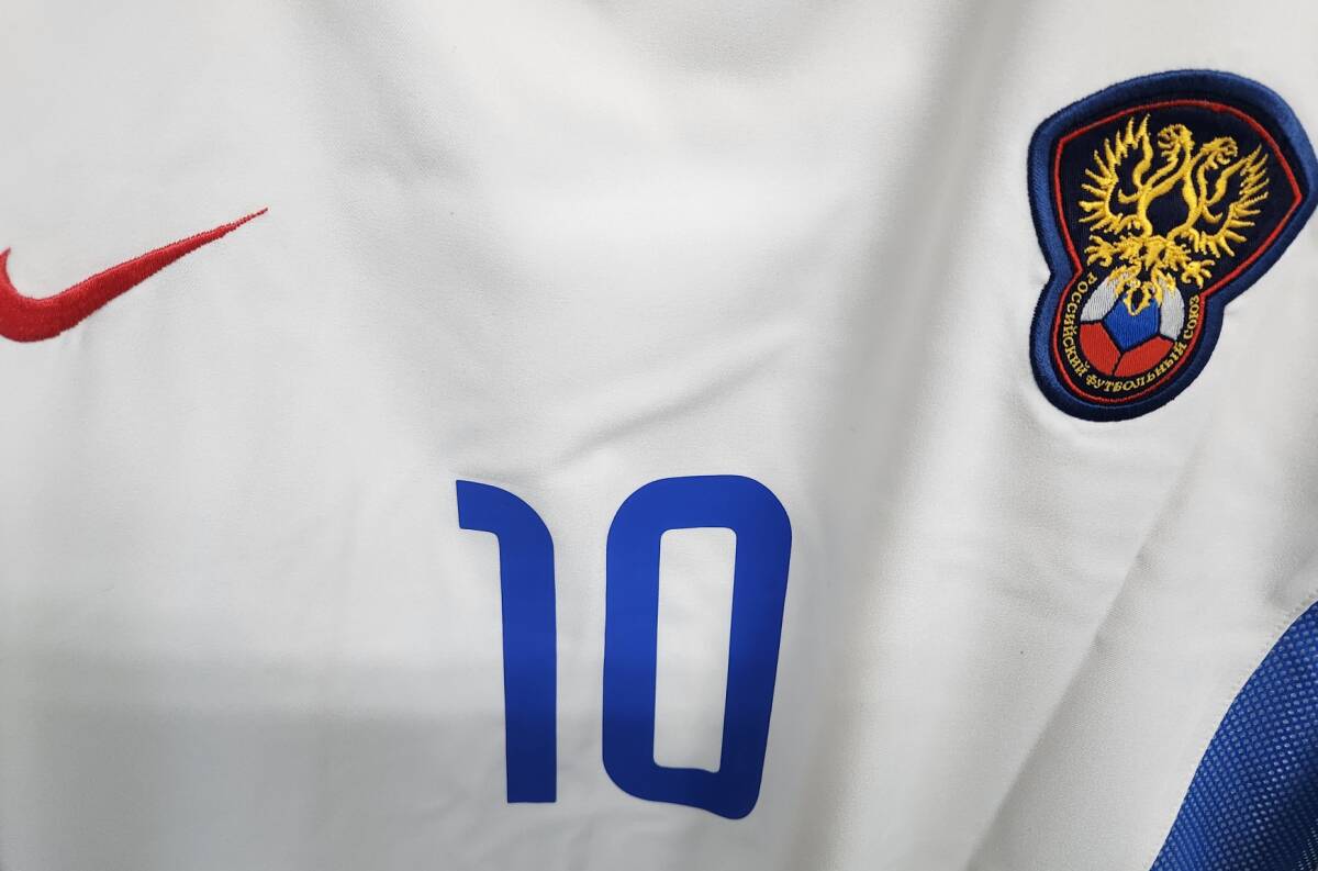 02W杯 ロシア Russia(H) #10 Mostovoi モストボイ 半袖 Nike 2002WC L