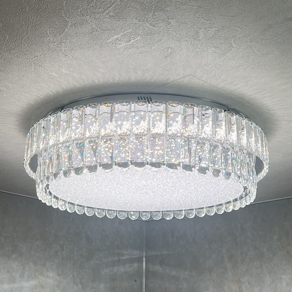 LED付き!】クリスタルシャンデリア 調光&調色 リモコン付 LED LED付き!】クリスタルシャンデリア 調光&調色 リモコン付 LED