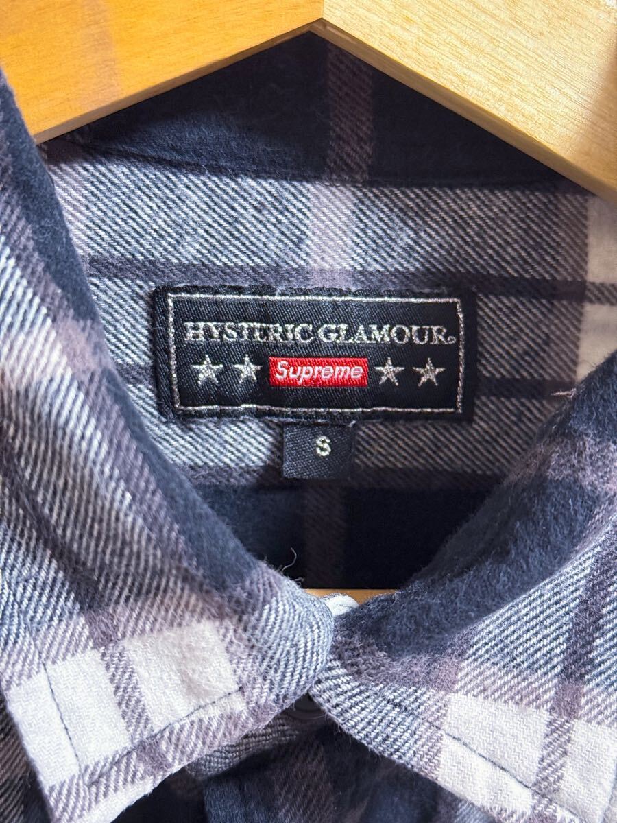 Supreme x HYSTERIC GLAMOUR Plaid Flannel 長袖シャツ サイズ S Supreme x HYSTERIC GLAMOUR Plaid Flannel 長袖シャツ サイズ S