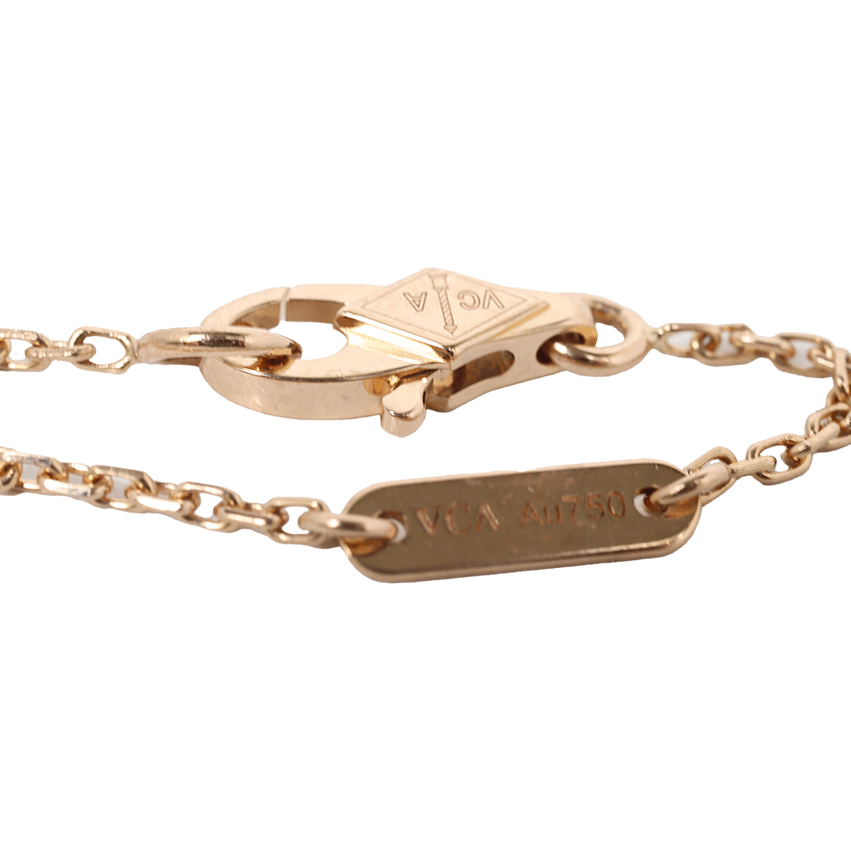新品仕上げ Van Cleef & Arpels ヴァンクリーフ＆アーペル K18 RG スウィートアルハンブラ ネックレス カーネリアン VCARN59M00 ジュエリー