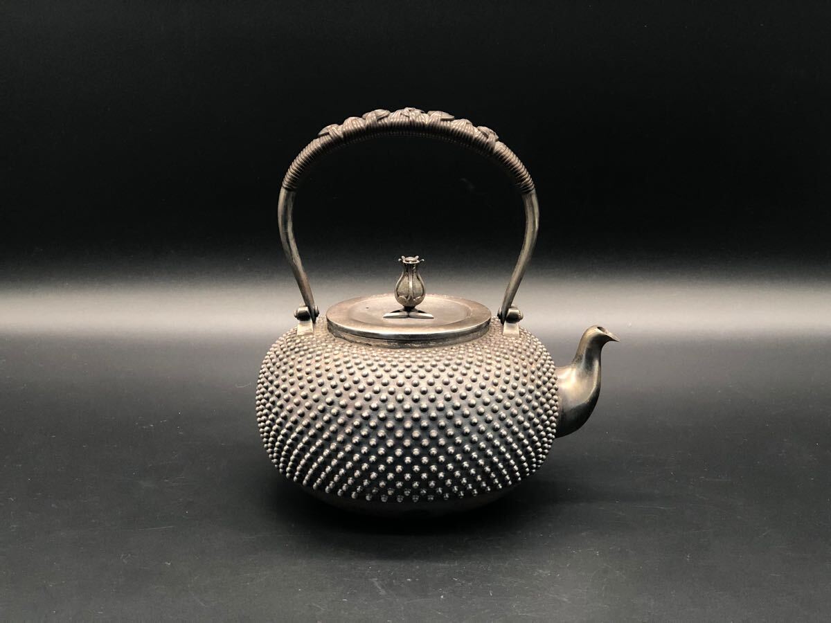 金工師 隆昌 造 純銀製 五清文 茶托 五客 369g 共箱 】 金工 金工師 隆昌 造 純銀製 五清文 茶托 五客 369g 共箱 】 金工