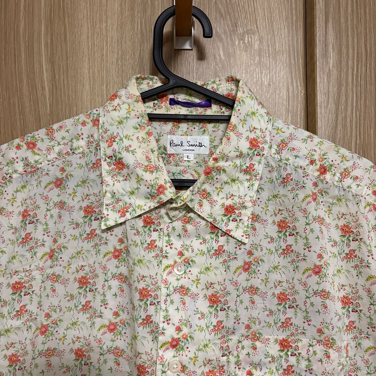 859 paul smith ポールスミス ロンドン　半袖花柄シャツ
